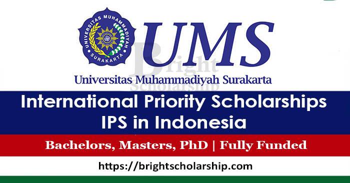 2023 Universitas Muhammadiyah Surakarta Both Undergraduated & Masters Scholarship Programmes